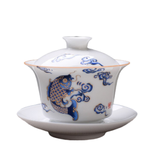 Gaiwan Bone China Tekanna i Porslin