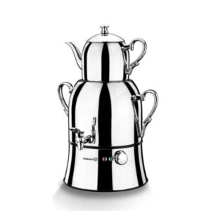 Rostfritt Stål Turkisk Samovar Elektrisk Tekanna
