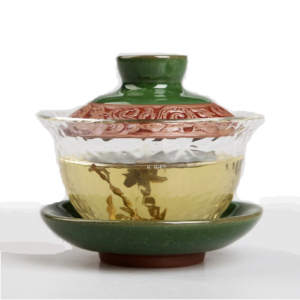 Gaiwan Kinesisk Tekanna i Färgat Glas