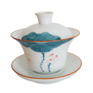 Kinesisk Gaiwan Porslin Tekanna