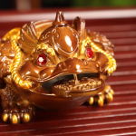 Färgskiftande tefigur i resin