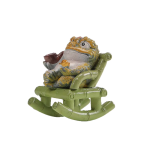Gyllene padda tea pet i resin