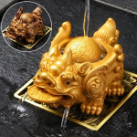 Kinesisk tea pet i konstharts med färgskiftning