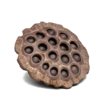 Lotusformad tea pet i keramik — Taupe