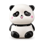 Pandafigur som tea pet i keramik