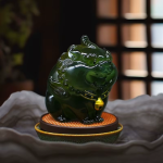 Pixiu-figur i resin för tebrickan med färgskiftning