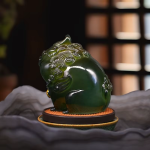 Pixiu-figur i resin för tebrickan med färgskiftning