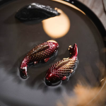 Tea pet-fiskar i resin med färgskiftande effekt