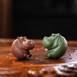 Tea pet flodhäst i Yixinglera