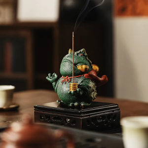 Tea pet-groda i lila lera