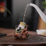 Tea pet Jinchan i resin med värmeskiftande färg
