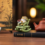 Tea pet Jinchan i resin med värmeskiftande färg