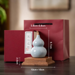 Tea pet kalebass i celadonkeramik — Set med 4