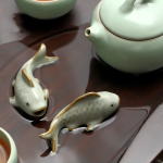Tea pet-karp i glaserad keramik