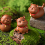 Tea pet-katt i fem poser