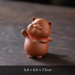 Tea pet-katt i fem poser — Stående med upplyft tass