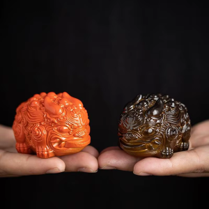 Tea pet som byter färg i resin