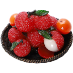 Tefigur i harts med litchi för tebrickan